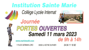 JPO 2023 institution sainte marie la seyne sur mer