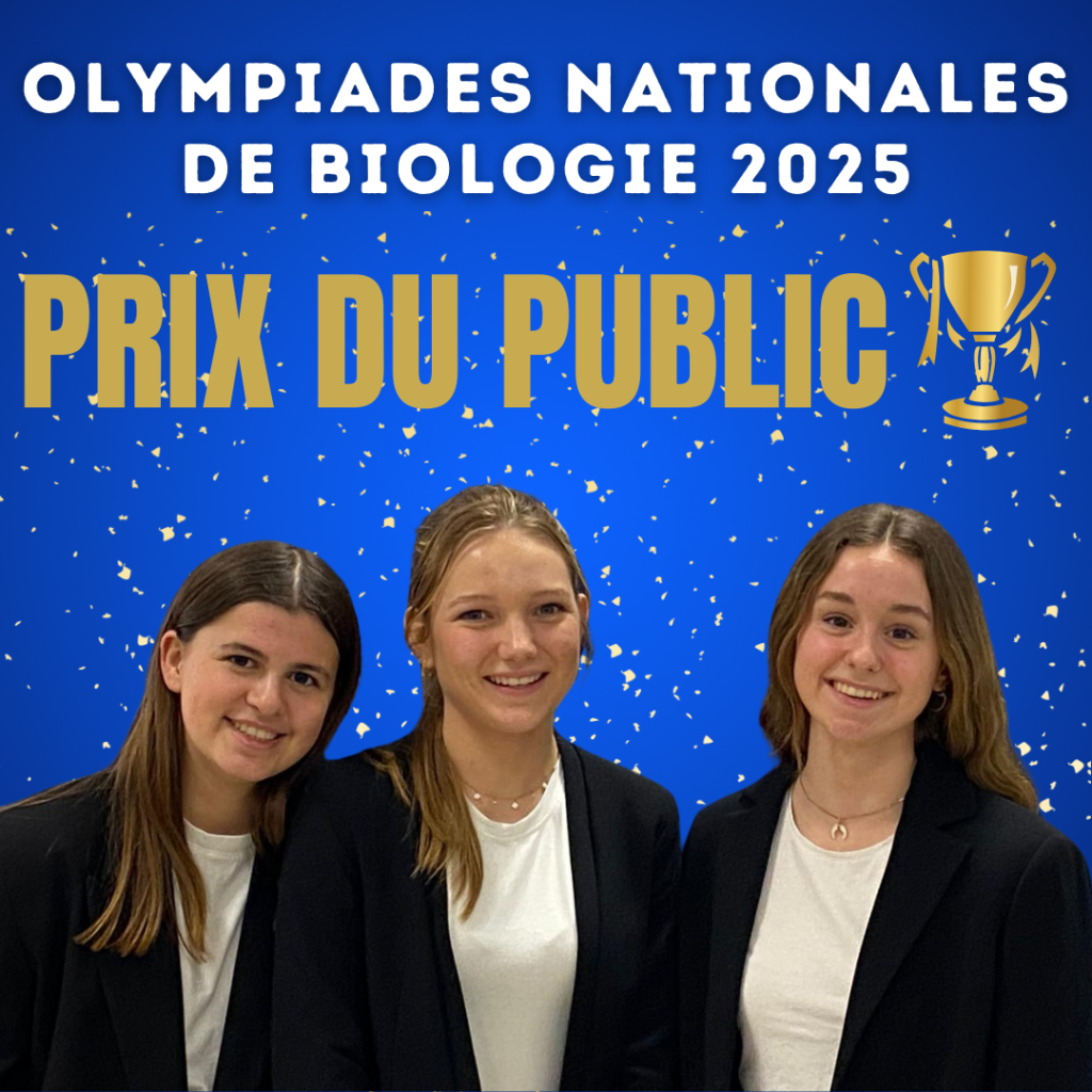 olympiades nationales de biologie 2025 - prix du public- institution sainte marie les maristes - la seyne sur mer