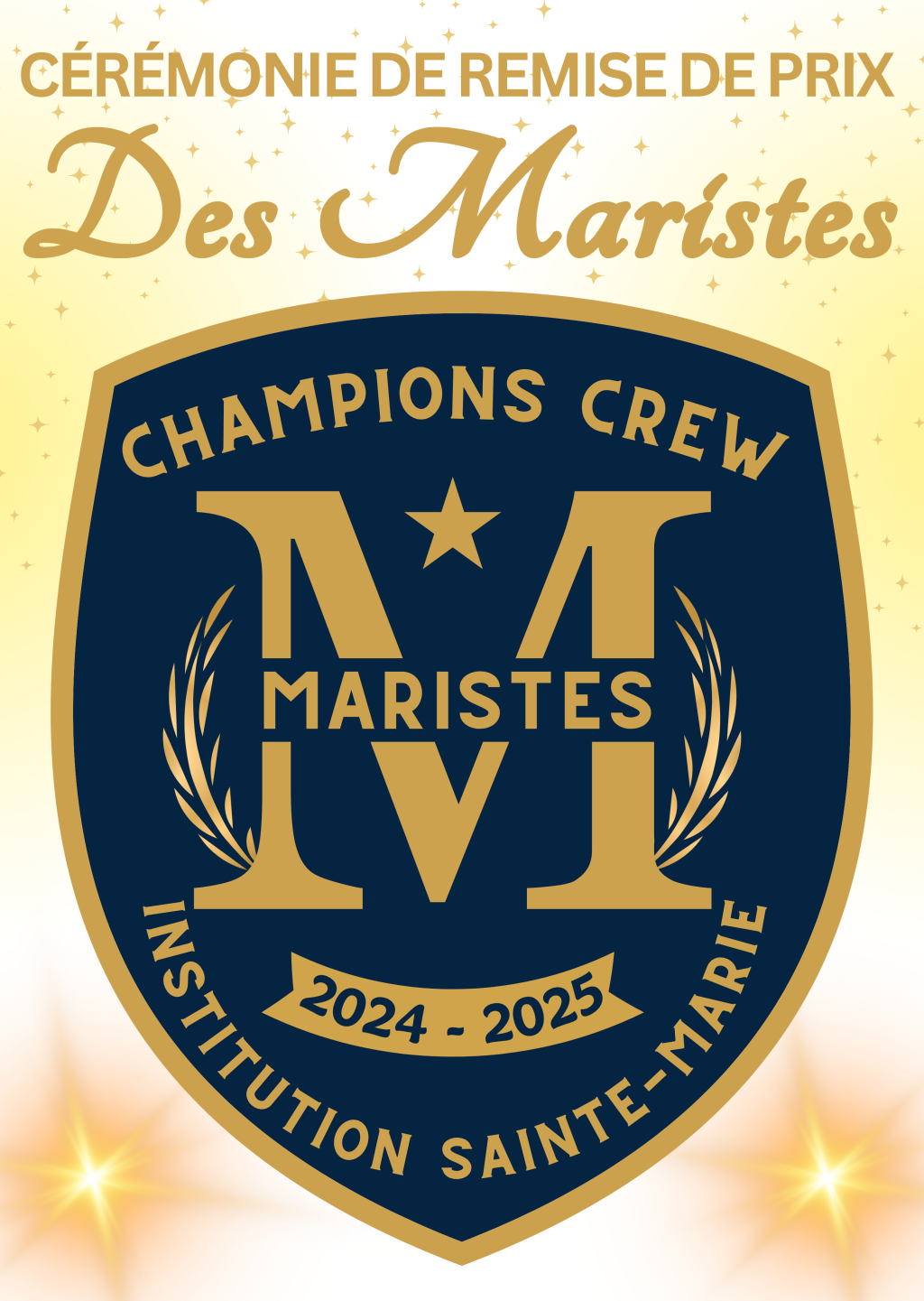 remise des prix team crew - institution sainte marie les maristes - la seyne sur mer