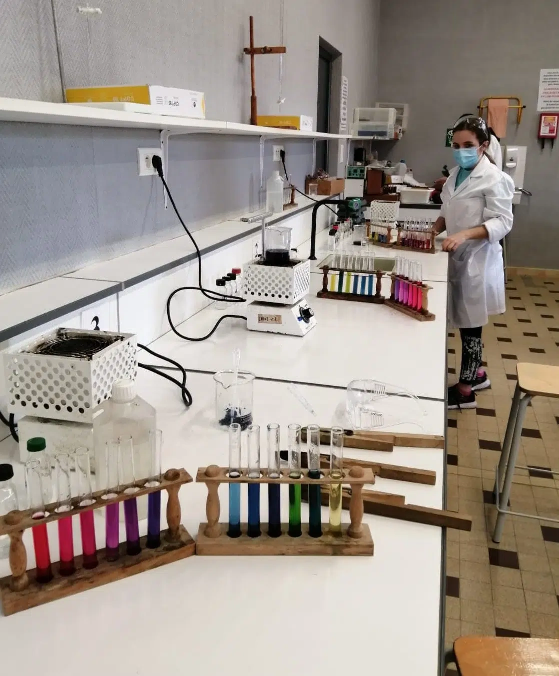 la préparation d’un indicateur coloré pour le PH